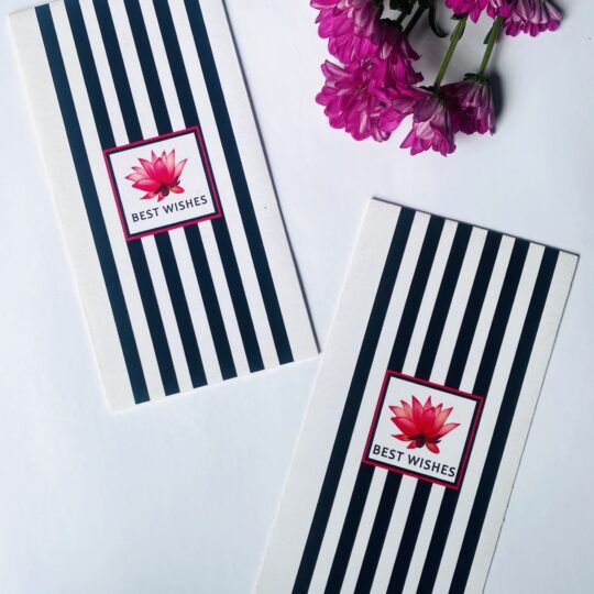 Black Stripes and Lotus Cash Envelopes
