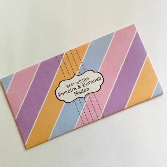 Pastel Stripes Kids Cash Envelopes