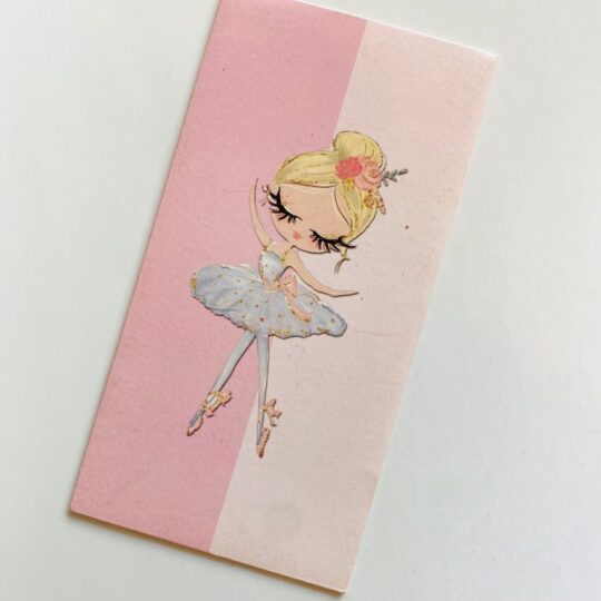 Pink Ballerina Kids Cash Envelopes
