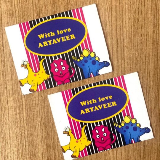Pink, Blue & Yellow Flat Gift Cards