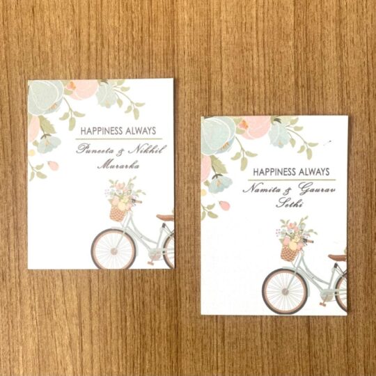 White Bicycle Flat Gift Cards