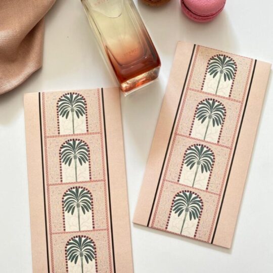Pink Panache Vertical Palm Tree Cash Envelopes