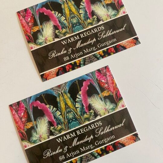 Black Tropical Flat Gift Cards