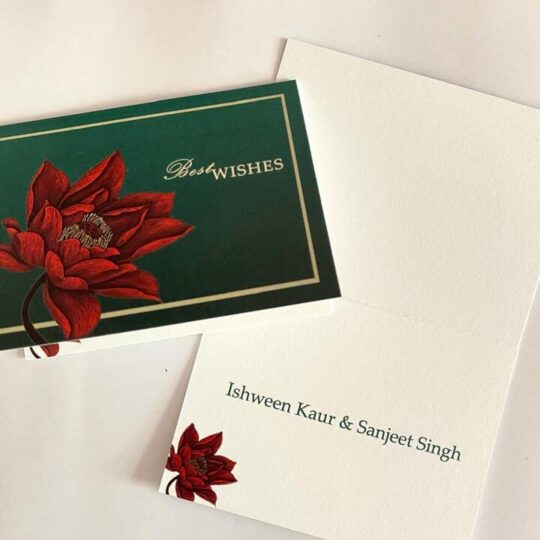 Scarlet Bloom Folding Gift Cards